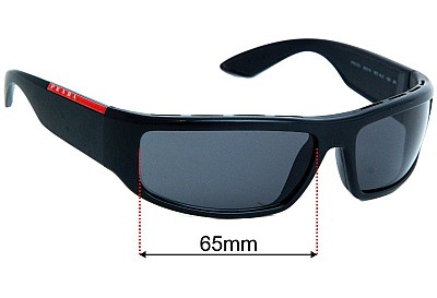 Prada SPS02U Lentilles de Remplacement 65mm wide 