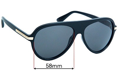 Versace MOD 4321 Replacement Lenses 58mm wide 