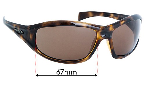 Sunglass Fix Lentes de Repuesto para Arnette AN4054 - 67mm Wide 