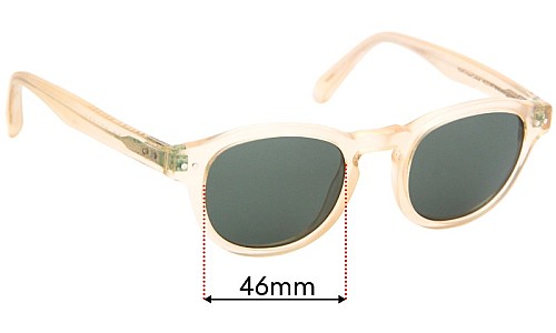 Sunglass Fix Replacement Lenses for Bailey Nelson  Yeats - 46mm Wide 