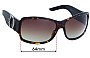 Sunglass Fix Lentes de Repuesto para Christian Dior Cottage 1 - 64mm Wide 