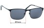 Sunglass Fix Ersatzgläser für Jeff Banks JB Sun Rx 09 - 57mm Wide 