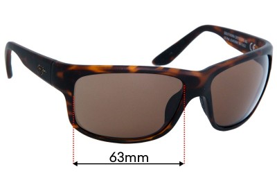 Maui Jim MJ815 Southern Cross Lentilles de Remplacement 63mm wide 