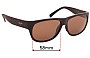 Sunglass Fix Ersatzgläser für Maui Jim MJ282 Makawao - 58mm Wide 