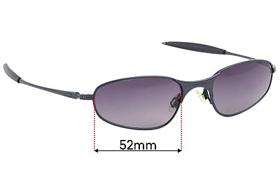 Oakley A-Wire RX Ersatzlinsen 52mm wide 