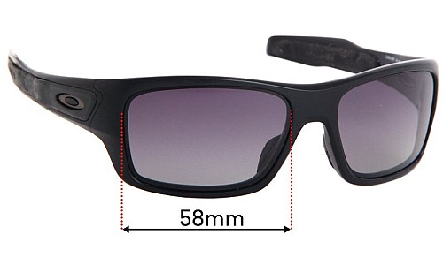 Oakley Turbine OJ9003 XS  Replacement Lenses 58mm wide 