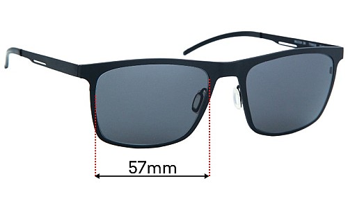 Sunglass Fix Replacement Lenses for Orgreen Malcolm - 57mm Wide 