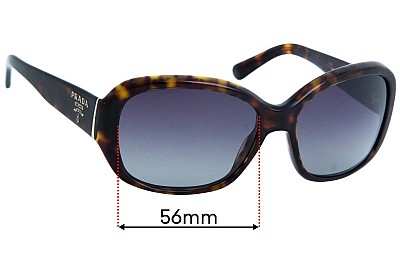 Prada SPR31N Replacement Lenses 56mm wide 