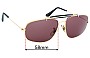 Sunglass Fix Replacement Lenses for Ray-Ban B&L W1699  - 58mm Wide 