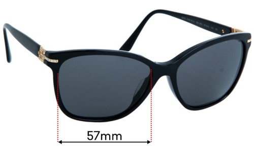 Versace MOD 4290-B-A Ersatzlinsen 57mm wide 