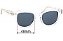 Sunglass Fix Replacement Lenses for Bailey Nelson  Esquire - 48mm Wide 