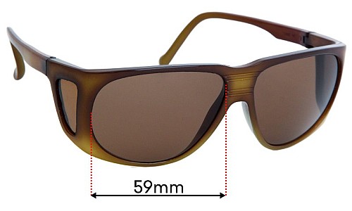 Sunglass Fix Replacement Lenses for Bolle 426  - 59mm Wide 
