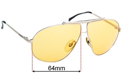 Carrera 5401 Lentilles de Remplacement 64mm wide 