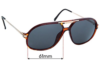 Carrera 5411 Lentilles de Remplacement 61mm wide 