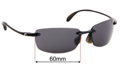 Costa Del Mar Ballast  Replacement Lenses 60mm wide 