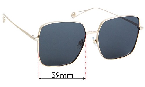 Sunglass Fix Lentilles de Remplacement pour Molsion MS7118  - 59mm Wide 