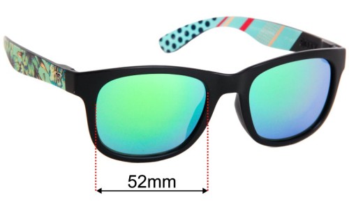 Sunglass Fix Replacement Lenses for Roxy Runaway - 52mm Wide 