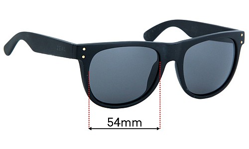 Sunglass Fix Lentes de Repuesto para Zeal Ace  - 54mm Wide 