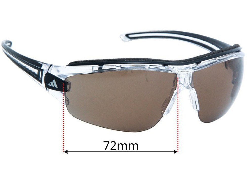 Sunglass Fix Ersatzgläser für Adidas A167 Evil Eye Halfrim Pro L - 72mm Wide Sunglass Fix Ersatzgläser für Adidas A167 Evil Eye Halfrim Pro L - 72mm Wide
