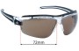Sunglass Fix Ersatzgläser für Adidas A167 Evil Eye Halfrim Pro L - 72mm Wide 
