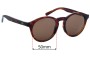 Sunglass Fix Ersatzgläser für Maui Jim MJ784 Pineapple - 50mm Wide 