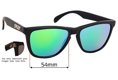 Oakley Frogskins Gen 1 (1985-1990) Ersatzlinsen 54mm wide 