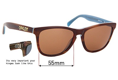 Oakley Frogskins LX OO2043 Ersatzlinsen 55mm wide 