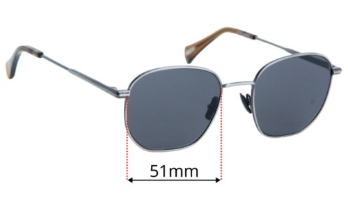 Sunglass Fix Lentilles de Remplacement pour Raen Alameda - 51mm Wide 