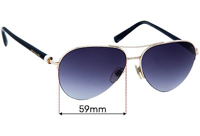 Bvlgari 6084 Lentes de Repuesto 59mm wide 