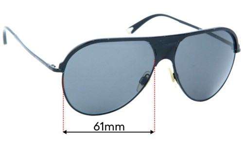 Sunglass Fix Replacement Lenses for Dolce & Gabbana DG2090 - 61mm Wide 