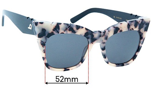 Sunglass Fix Lentes de Repuesto para Pared  Kohl & Kaftans - 52mm Wide 