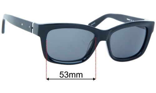 Sunglass Fix Lentes de Repuesto para Bobbi Brown The Cisco/S - 53mm Wide 