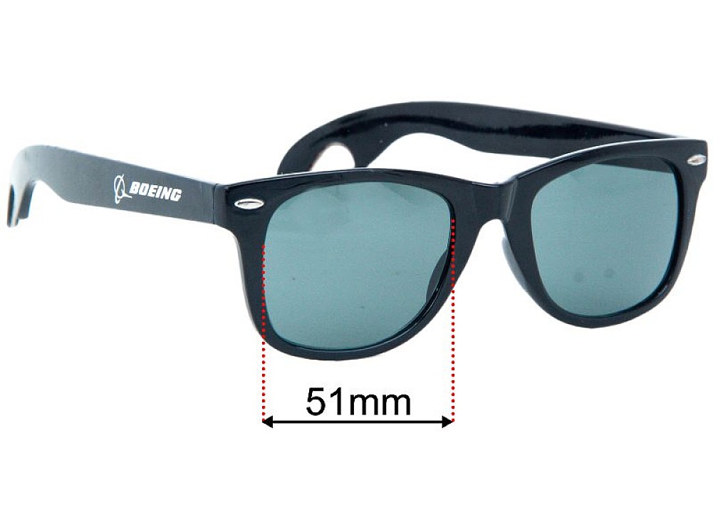 Sunglass Fix Lentes de Repuesto para Unbranded Boeing - 51mm Wide Sunglass Fix Lentes de Repuesto para Unbranded Boeing - 51mm Wide