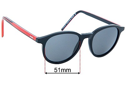 Hugo Boss HG Sun Rx 06 Replacement Lenses 51mm wide 