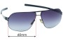 Sunglass Fix Lentes de Repuesto para IC! Berlin U9 Guntzelstrabe - 60mm Wide 