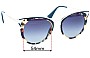 Sunglass Fix Lentes de Repuesto para Prada SPR66T - 54mm Wide 