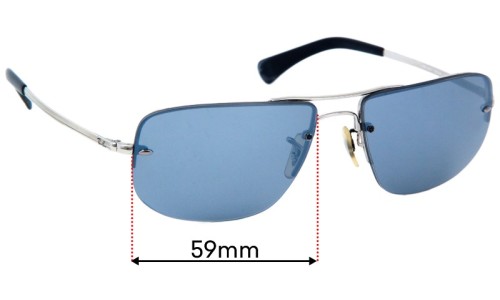 Ray Ban RB3497 Lentes de Repuesto 59mm wide 