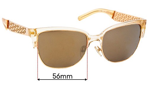 Sunglass Fix Ersatzgläser für Tory Burch TY6032 - 56mm Wide 