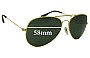 Sunglass Fix Ersatzgläser für Ray-Ban B&L RB3025 L Aviator - 58mm Wide 