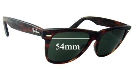 Ray Ban B&L Wayfarer II L1725 Lentes de Repuesto 54mm wide 