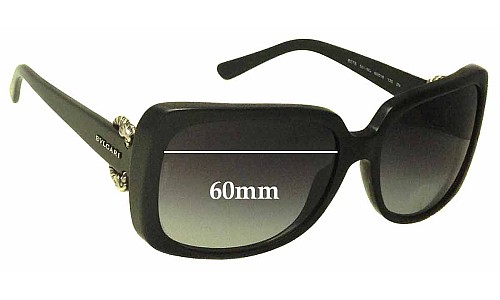 Sunglass Fix Lentes de Repuesto para Bvlgari 8076 - 60mm Wide 
