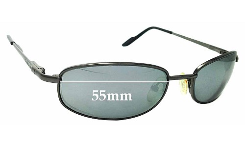 Sunglass Fix Lentes de Repuesto para Caribbean Sun CS004M - 55mm Wide 