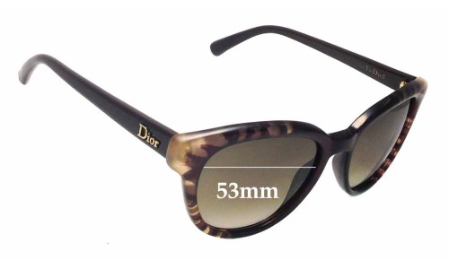 Sunglass Fix Replacement Lenses for Christian Dior Tiedye 2 - 53mm Wide 