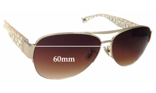 Sunglass Fix Lentes de Repuesto para Coach HC7042 Addison - 60mm Wide 