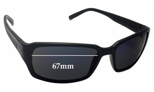 Sunglass Fix Replacement Lenses for Fatheadz Jaxon FH-V124 - 67mm Wide 