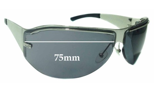 Sunglass Fix Lentes de Repuesto para Gucci GG1728/S - 75mm Wide 