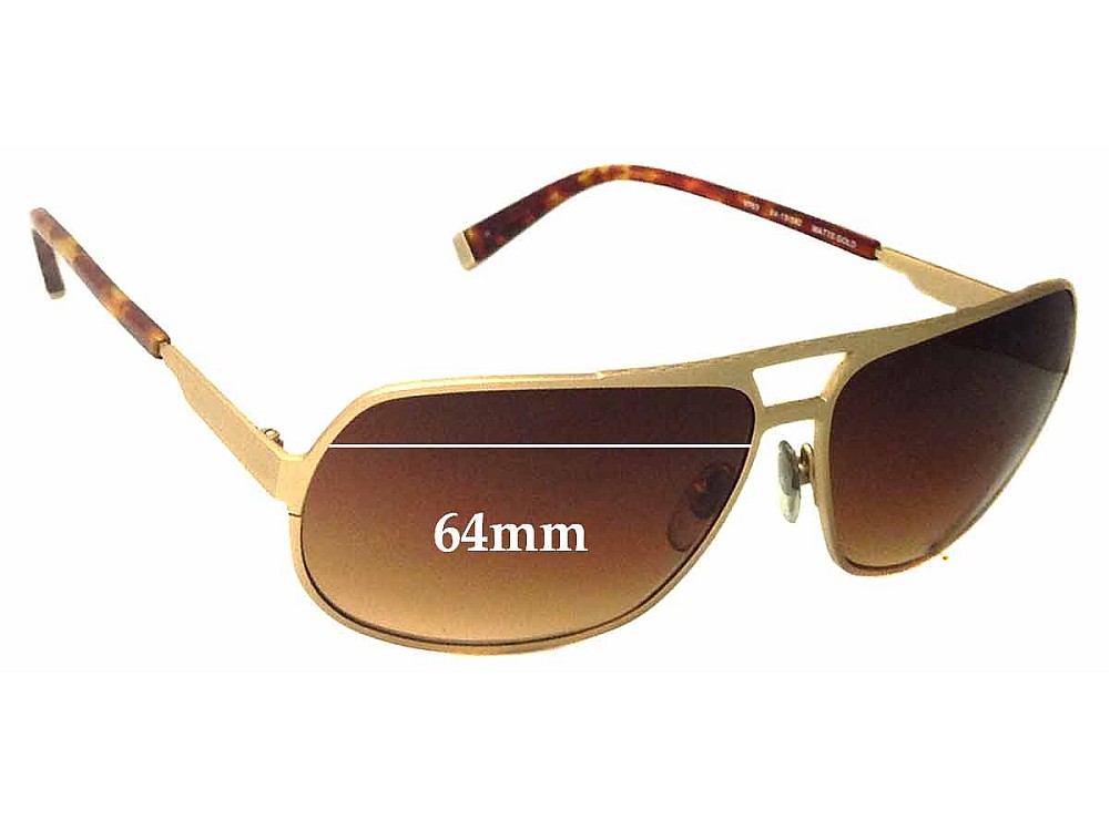 Sunglass Fix Ersatzgläser für John Varvatos Varvatos V763 - 64mm Wide Sunglass Fix Ersatzgläser für John Varvatos Varvatos V763 - 64mm Wide