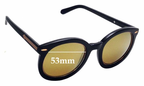 Sunglass Fix Replacement Lenses for Karen Walker Super Duper Superstars - 53mm Wide 