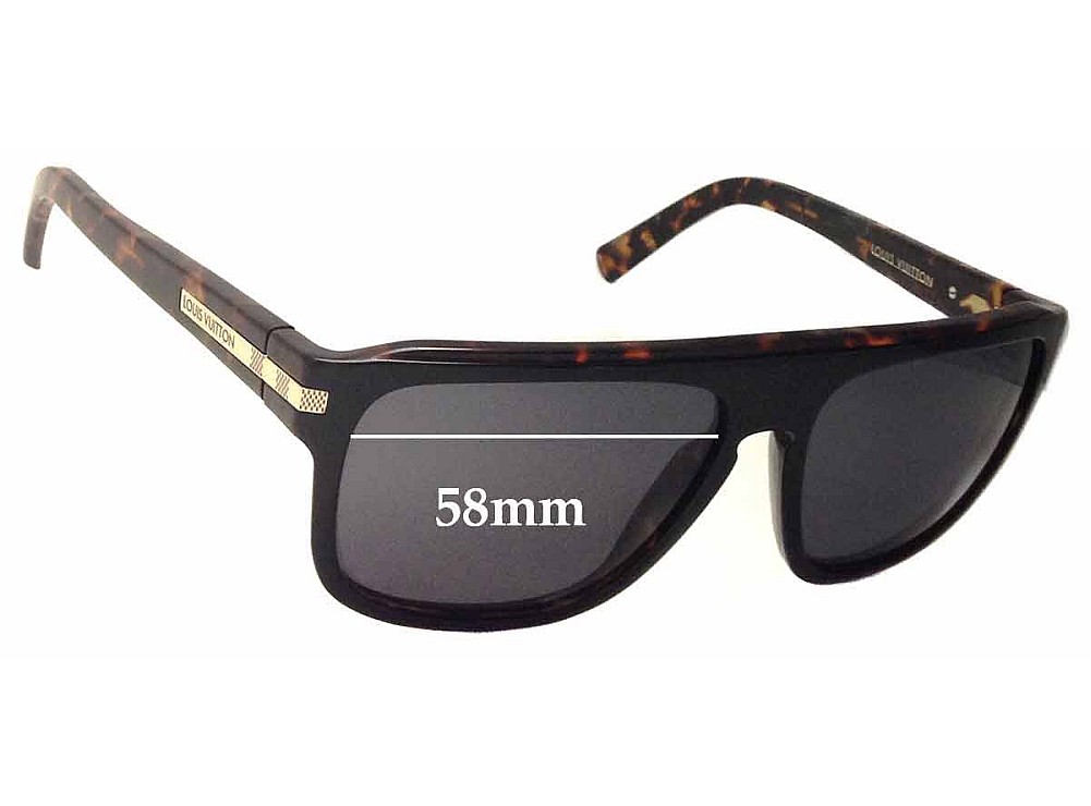 Sunglass Fix Lentilles de Remplacement pour Louis Vuitton Z0603W - 58mm Wide Sunglass Fix Lentilles de Remplacement pour Louis Vuitton Z0603W - 58mm Wide