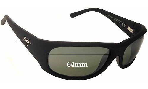Sunglass Fix Lentilles de Remplacement pour Maui Jim MJ281 Ikaika - 64mm Wide 